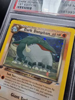 PSA 10 Dark Donphan Holo 3/105 - 2002 1st Edition Neo Destiny WOTC Pokemon Card - Image 3
