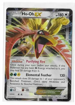 Ho-Oh EX - 92/122 - Pokemon Breakpoint XY Ultra Rare Card NM - Image 1