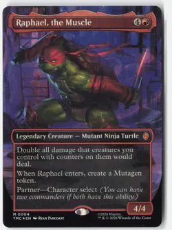 Raphael, the Muscle (Borderless) Foil M Teenage Mutant Ninja Turtles 4 NM - Image 1