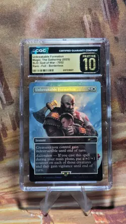 MTG Unbreakable Formation Foil #7052 SLD God of War: Norse CGC Pristine 10 - Image 1