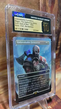 MTG Unbreakable Formation Foil #7052 SLD God of War: Norse CGC Pristine 10 - Image 3