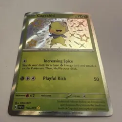 Capsakid 106/091 Pokemon TCG Sv: Paldean Fates Baby Shiny Holo Rare - Image 2