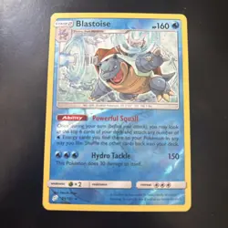 Pokemon Blastoise Rare Reverse Holo Sm-Team Up 25/181 HP 160 - Image 1