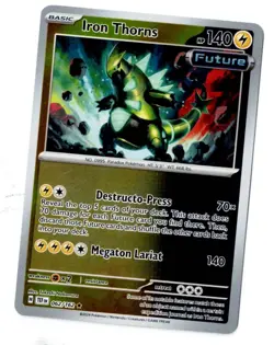 Iron Thorns Holo 62/162 Pokemon Temporal Forces NM - Image 1