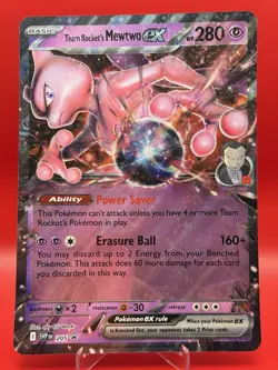 Pokemon Team Rocket's Mewtwo EX #205 Large Promo Card - Image 1