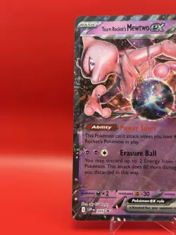 Pokemon Team Rocket's Mewtwo EX #205 Large Promo Card - Image 2