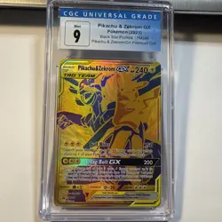 2021 Pokemon Pikachu & Zekrom GX Premium Collection Black Star Promo SM248 CGC 9 - Image 1