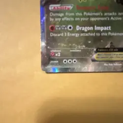 Pokemon TCG Tyrantrum EX Promo Holo Black Star XY Set XY70 180HP Card - Image 2