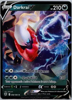 Pokemon TCG Darkrai V 098/189 Astral Radiance Holo NM - Image 1