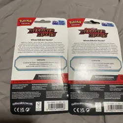 Pokemon TCG Destined Rivals Single Blister (x2) Eevee + Zarude Promos New Sealed - Image 2