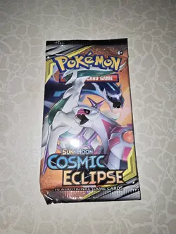 Pokemon Sun & Moon Cosmic Eclipse Booster Pack Arceus Dialga Palkia English - Image 1