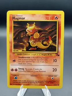 1999 Pokemon Fossil Magmar #39 VLP - Image 1
