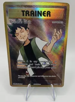 Pokemon TCG XY Evolutions Full Art Trainer Brock's Grit 107/108 - Image 1