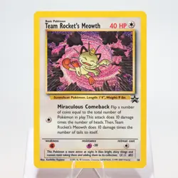 Pokemon TCG - Team Rocket's Meowth 18 Wizards Black Star Promo - EXC/NM - Image 2