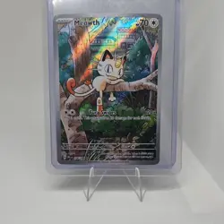 Pokemon Meowth 106/094 Holo Illustration Rare Phantasmal Flames 70 HP 2025 - Image 1