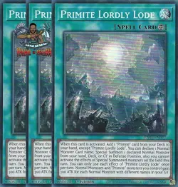 Yugioh! 3x Primite Lordly Lode RA05-EN071 Ultra Rare 1st Ed NM - Image 1