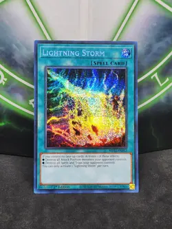 Yugioh Lightning Storm MP22-EN253 Prismatic Secret Rare 1st Edition NM - Image 1