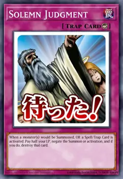Yugioh RA05-EN124 - Solemn Judgment - Starlight Rare - Image 1