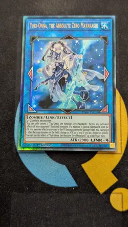RA05-EN057 Yuki-Onna, the Absolute Zero Mayakashi Ultimate Rare 1st Ed YuGiOh - Image 1
