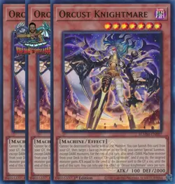 Yugioh! 3x Orcust Knightmare BLMM-EN087 Emblazoned Ultra Rare 1st Ed NM - Image 1