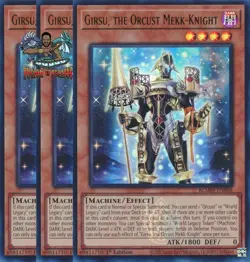 Yugioh! 3x Girsu, the Orcust Mekk-Knight BLMM-EN088 Emblazoned Ultra Rare NM - Image 1