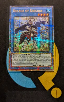 RA03-EN262 Nekroz of Unicore Quarter Century Secret Rare 1st Edition YuGiOh - Image 1