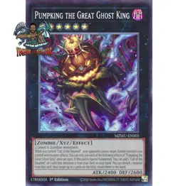 Yugioh! 1x Pumpking the Great Ghost King MZMU-EN005 Collector's Rare 1st Ed NM - Image 1