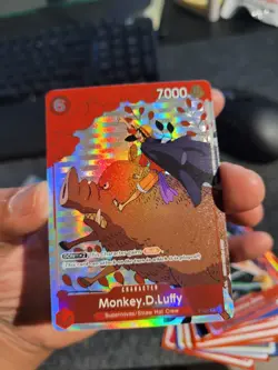 Monkey D. Luffy Holo Alt Art Rare One Piece TCG Gift Collection 2023 P-001 NM - Image 1