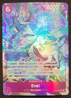 One Piece Enel Op15-060 SR Alternate Art Adventure On Kami's Island NM - Image 1