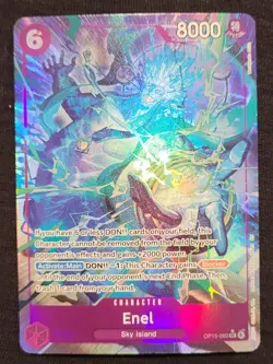 One Piece Enel Op15-060 SR Alternate Art Adventure On Kami's Island NM - Image 2