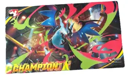 Pokemon TCG Mega Charizard X League Cup Champion Playmat - Image 1