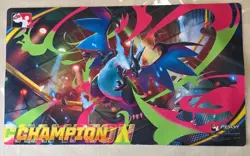 Play Pokemon Mega Charizard X Champion Playmat 2026 for Pokemon TCG - Image 1