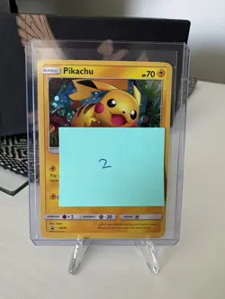 Pokemon TCG Pikachu SM76 Holo Black Star Promo Card - Image 3