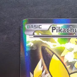 Pikachu EX XY124 Full Art Red & Blue Black Star Promo Pokemon Card - Image 4
