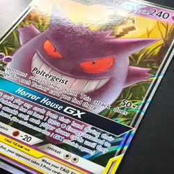 Gengar & Mimikyu GX 53/181 Holo Rare Tag Team Up NM Pokemon Card - Image 2