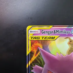 Gengar & Mimikyu GX 53/181 Holo Rare Tag Team Up NM Pokemon Card - Image 4