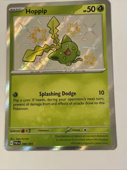 Hoppip - 096/091 - Baby Shiny - Paldean Fates - Pokemon Card - NM/M - Image 1