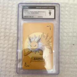 Pokemon Jolteon Playing Card Eevee Edition CGC 9 Korean 2019 - Image 1