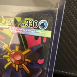 Pokemon Mega Starmie EX 330 HP Stage 1 Holo Card 102/088 POR - Image 2