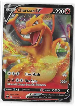 Charizard V 019/189 Darkness Ablaze Ultra Rare Pokemon TCG Card NM - Image 1
