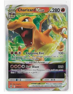Charizard VSTAR 018/172 Pokemon Brilliant Stars Sword Shield Rare Card NM - Image 1