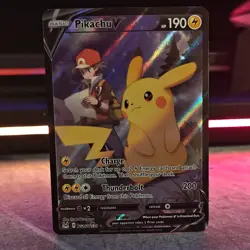 Pokemon Pikachu V Full Art Ultra Rare Holo Card TG16/TG30 Lost Origin - Image 2