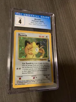 Meowth Holo CGC 4 - Black Star Promo 10 Game Boy Pokemon 2000 Rare Vintage Card - Image 3