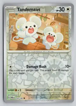 TANDEMAUS 153/182 COMMON PARADOX RIFT POKEMON REVERSE HOLO NM - Image 1