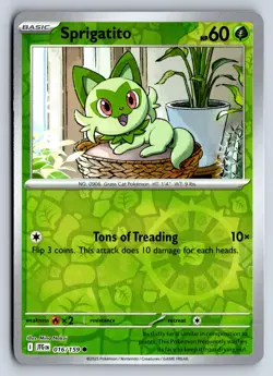 SPRIGATITO 016/159 COMMON JOURNEY TOGETHER POKEMON REVERSE HOLO NM - Image 1