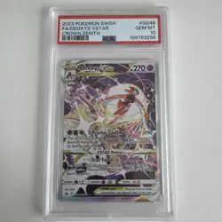 2023 Pokemon Swsh FA Deoxys Vstar Crown Zenith PSA 10 - Image 1