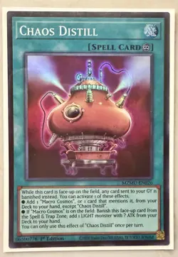x1 Chaos Distill - MZMU-EN026 - Super Rare - 1st Edition Yu-Gi-Oh! M/NM - Image 1