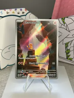 Pokemon Charmander TCG 168/165 SV Scarlet & Violet 151 Illustration Rare Holo - Image 1