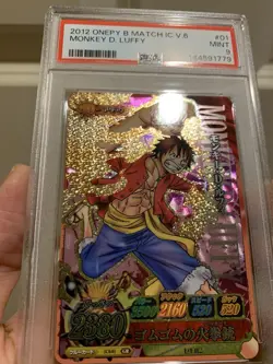 PSA 9 2012 ONE PIECE ONEPY BERRY MATCH IC VOL.6 01 MONKEY D. LUFFY - Image 4