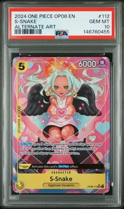 2024 ONE PIECE OP08-TWO LEGENDS ALTERNATE ART #112 S-SNAKE PSA 10 - Image 1